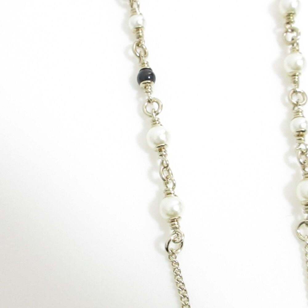 CHANEL Gold Pearl Logo Necklace - Picture 3 of 11